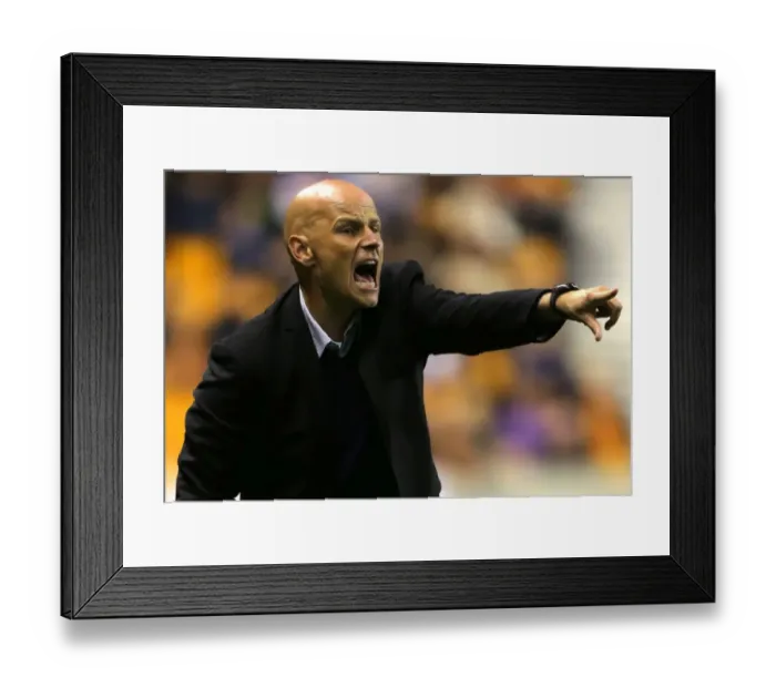 Framed Print : Stale Solbakken Guides Wolverhampton Wanderers Against Barnsley in Championship Clash at Molineux Framed Print : Stale Solbakken Guides Wolverhampton Wanderers Against Barnsley in Championship Clash at Molineux