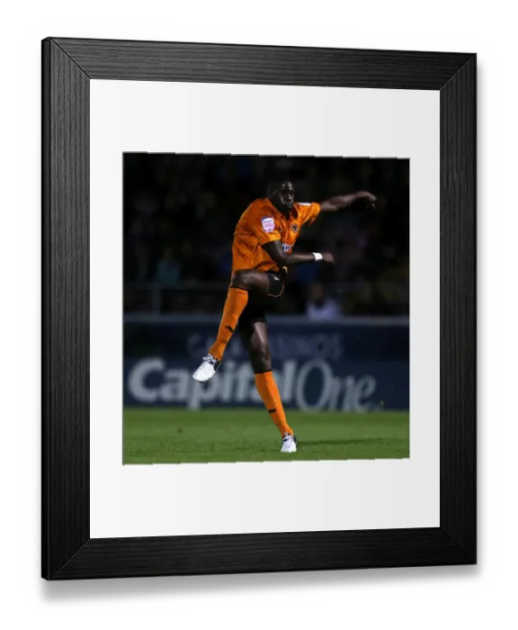 Framed Print : Wolverhampton Wanderers Bakary Sako's Hat-Trick: Dominance over Northampton Town in Capital One Cup