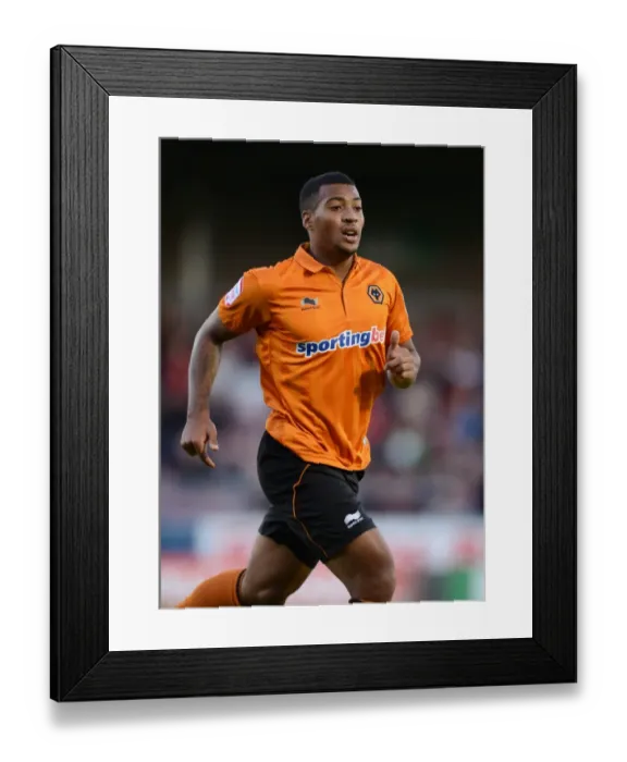 Framed Print : David Davis Sparks Wolverhampton Wanderers Charge Against Northampton Town in Capital One Cup Round 2