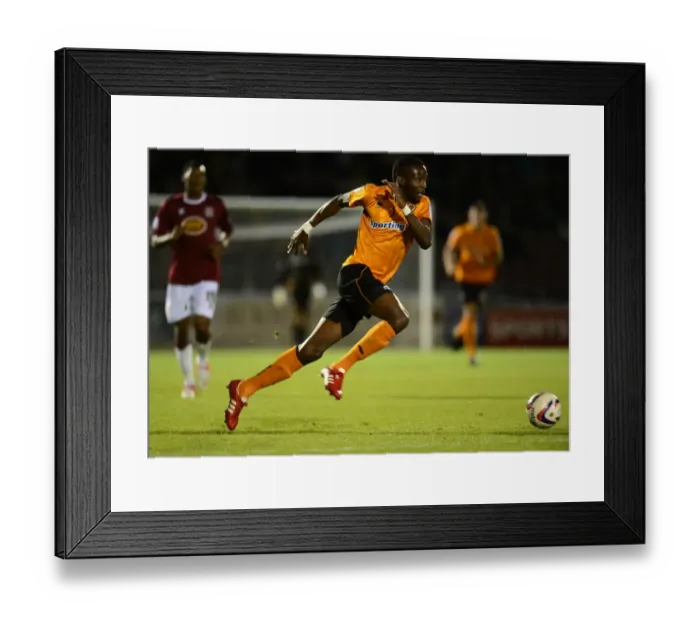 Framed Print : Tongo Doumbia's Stunning Goal: Wolverhampton Wanderers Stun Northampton Town in Capital One Cup Framed Print : Tongo Doumbia's Stunning Goal: Wolverhampton Wanderers Stun Northampton Town in Capital One Cup