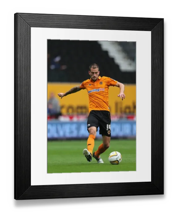 Framed Print : Molineux Showdown: Roger Johnson and Wolverhampton Wanderers Take on Leicester City (Npower Championship, September 16, 2012) Framed Print : Molineux Showdown: Roger Johnson and Wolverhampton Wanderers Take on Leicester City (Npower Championship, September 16, 2012)
