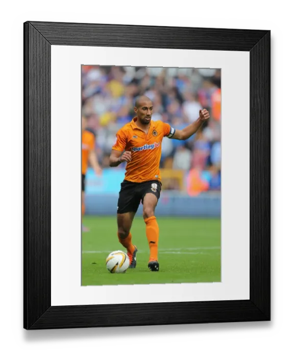 Framed Print : Molineux Showdown: Karl Henry's Leading Role - Wolverhampton Wanderers vs Leicester City (Npower Championship, 2012)
