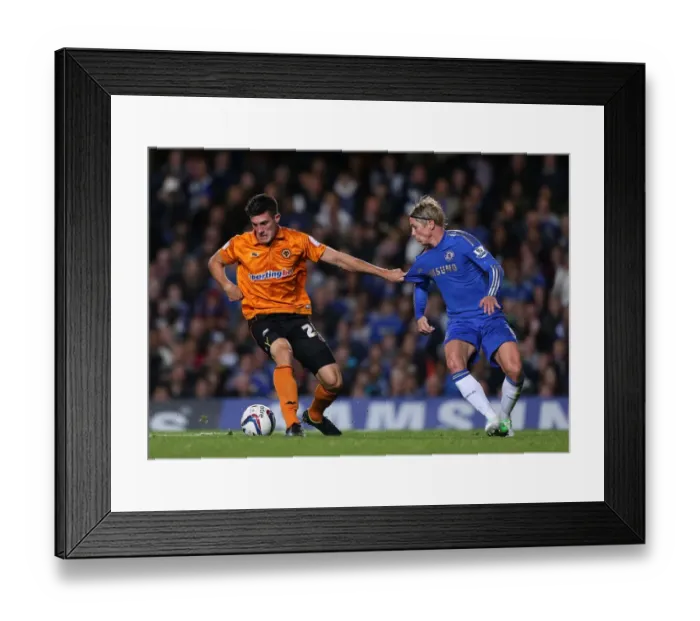Framed Print : Battling for Control: Torres vs. Batth in the Capital One Cup Showdown