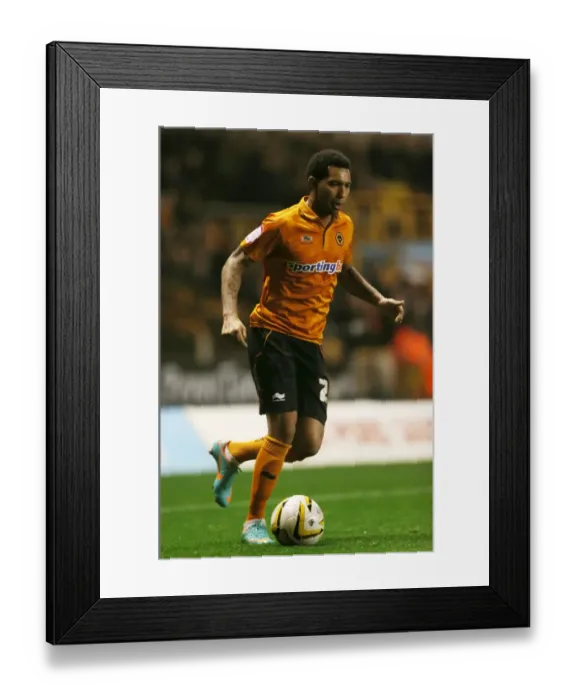 Framed Print : Jermaine Pennant at Molineux: Wolverhampton Wanderers vs. Bolton Wanderers (Championship Match, 2012)