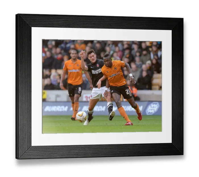 Framed Print : Wolverhampton Wanderers vs Charlton Athletic: A Npower Championship Showdown - Doumbia vs Jackson's Intense Battle for Supremacy Framed Print : Wolverhampton Wanderers vs Charlton Athletic: A Npower Championship Showdown - Doumbia vs Jackson's Intense Battle for Supremacy
