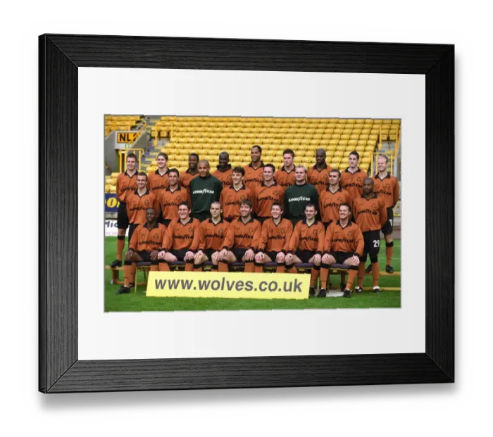 Framed Print : WOLVES TEAM PIC 2002 ? Back row. Miller, Robinson, Blake, Camara, Lescott Framed Print : WOLVES TEAM PIC 2002 ? Back row. Miller, Robinson, Blake, Camara, Lescott