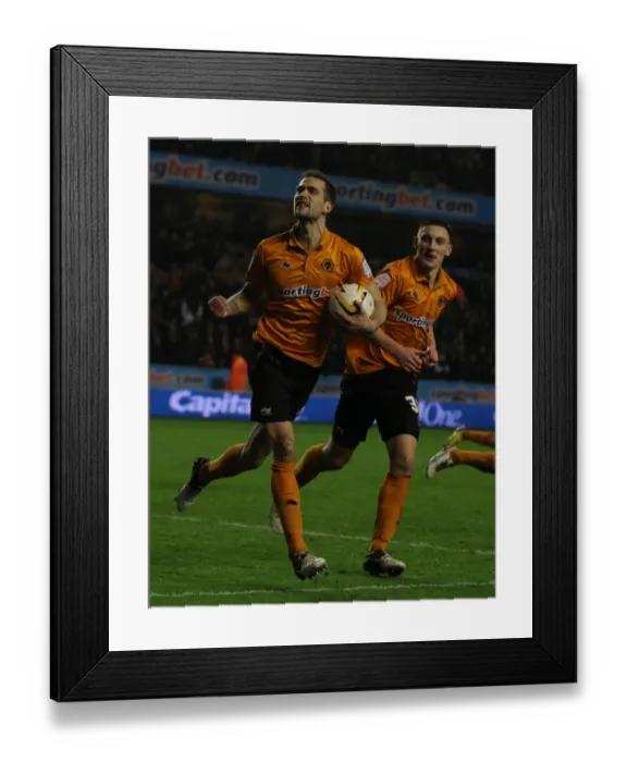 Framed Print : Johnson's Dramatic Equalizer: Wolves vs. Blackburn Rovers (Championship 2012-2013) Framed Print : Johnson's Dramatic Equalizer: Wolves vs. Blackburn Rovers (Championship 2012-2013)