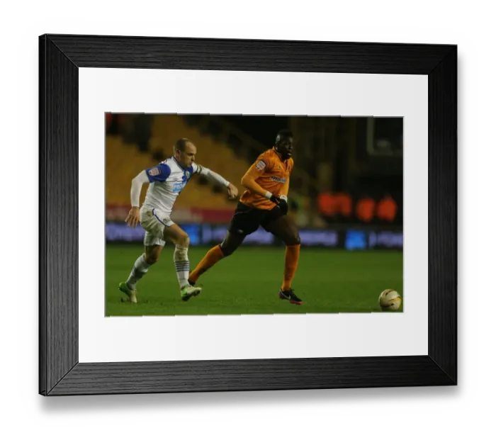 Framed Print : Wolverhampton Wanderers vs. Blackburn Rovers: Bakary Sako Evades Danny Murphy's Tackle in Championship Showdown at Molineux Framed Print : Wolverhampton Wanderers vs. Blackburn Rovers: Bakary Sako Evades Danny Murphy's Tackle in Championship Showdown at Molineux