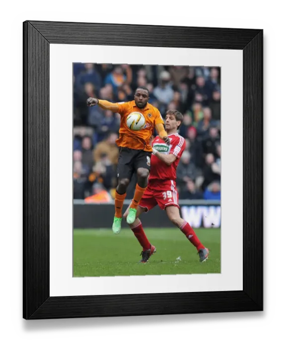Framed Print : Championship Showdown: Ebanks-Blake vs. Woodgate - A Battle of Wolverhampton Wanderers and Middlesbrough Framed Print : Championship Showdown: Ebanks-Blake vs. Woodgate - A Battle of Wolverhampton Wanderers and Middlesbrough
