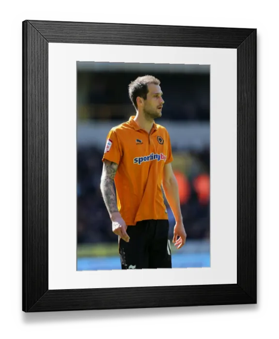 Framed Print : Championship Showdown at Molineux: Wolverhampton Wanderers vs Burnley - Roger Johnson's Action-Packed Performance Framed Print : Championship Showdown at Molineux: Wolverhampton Wanderers vs Burnley - Roger Johnson's Action-Packed Performance