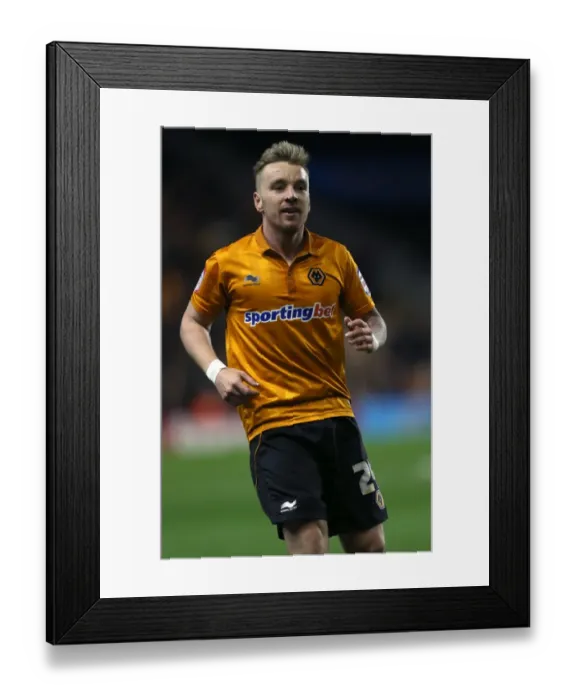 Framed Print : Jamie O'Hara at Molineux: Wolverhampton Wanderers vs. Watford, Npower Championship (2013)