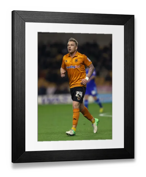 Framed Print : Jamie O'Hara in Action: Wolverhampton Wanderers vs. Watford (Npower Championship, 2013) - Molineux Framed Print : Jamie O'Hara in Action: Wolverhampton Wanderers vs. Watford (Npower Championship, 2013) - Molineux
