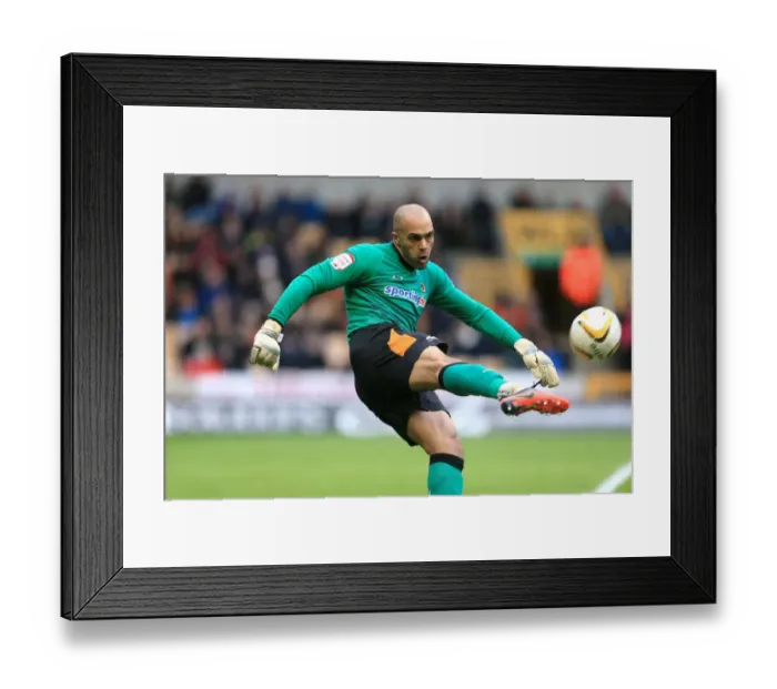 Framed Print : Ikeme's Champion Performance: Wolves vs. Cardiff City (24-02-2013)