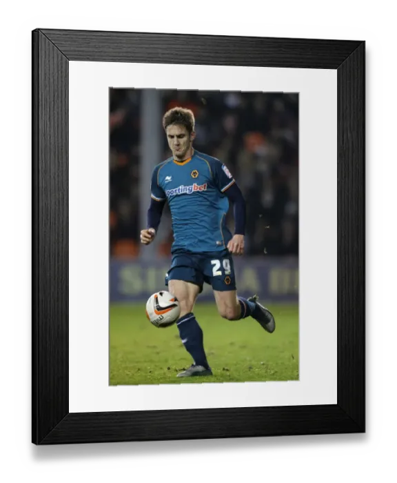 Framed Print : Kevin Doyle Scores the Game-Winning Goal for Wolverhampton Wanderers at Bloomfield Road Against Blackpool (Championship 2012) Framed Print : Kevin Doyle Scores the Game-Winning Goal for Wolverhampton Wanderers at Bloomfield Road Against Blackpool (Championship 2012)