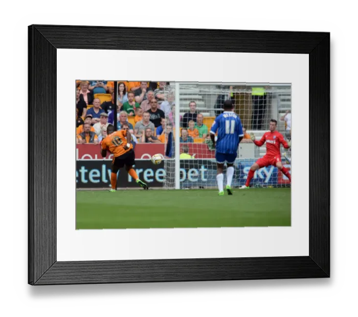 Framed Print : Wolverhampton Wanderers: Bakary Sako Scores Third Goal vs. Gillingham in Sky Bet League One (August 10, 2013) Framed Print : Wolverhampton Wanderers: Bakary Sako Scores Third Goal vs. Gillingham in Sky Bet League One (August 10, 2013)