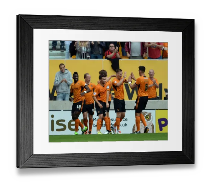 Framed Print : Lee Evans Dramatic Goal: Wolves Secure Victory Over Gillingham in Sky Bet League One Framed Print : Lee Evans Dramatic Goal: Wolves Secure Victory Over Gillingham in Sky Bet League One
