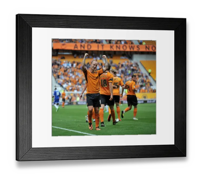 Framed Print : Leigh Griffiths Double Strike: Wolves Sky Bet League One Victory over Gillingham at Molineux