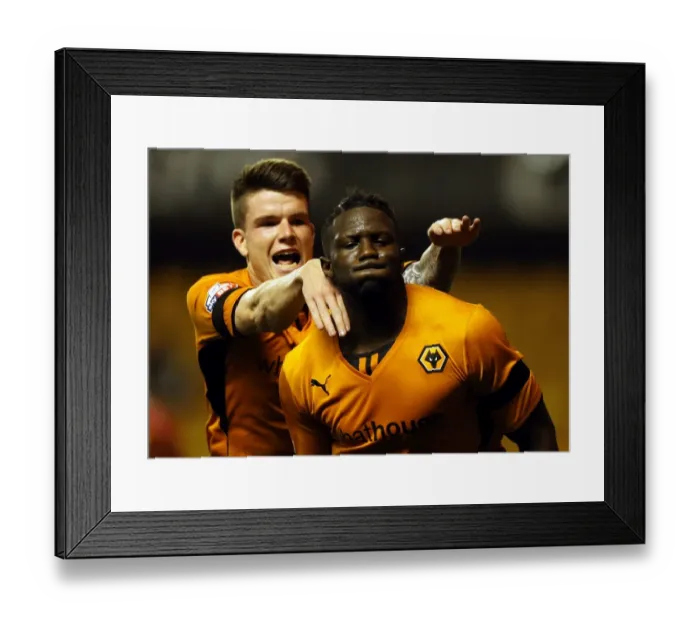 Framed Print : Bakary Sako's Double: Wolves Exciting Comeback Against Walsall in Johnstones Paint Trophy