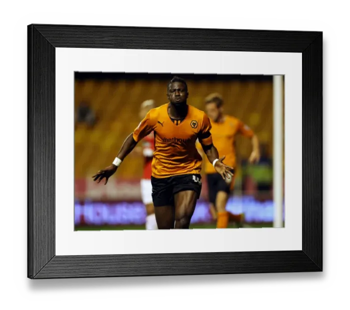 Framed Print : Bakary Sako's Double: Wolverhampton Wanderers Exciting Comeback in Johnstones Paint Trophy Against Walsall