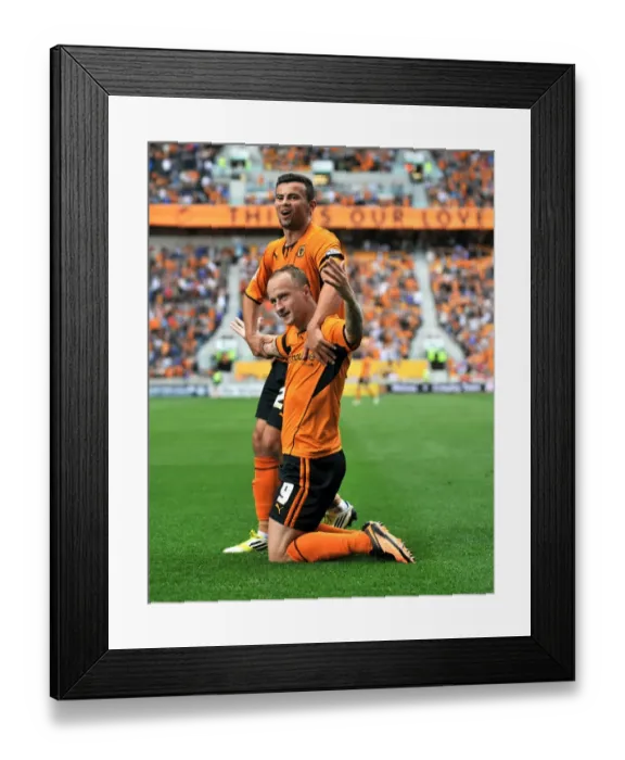 Framed Print : Leigh Griffiths Double: Wolves Crush Gillingham 4-0 (Sky Bet League One, 2013)