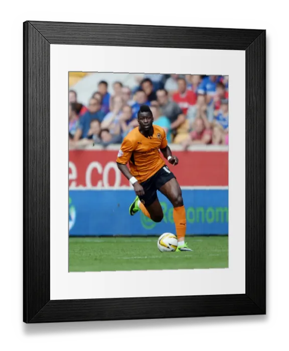 Framed Print : Bakary Sako's Stunner: Wolves Dominant Win Against Gillingham (Sky Bet League One, August 10, 2013)
