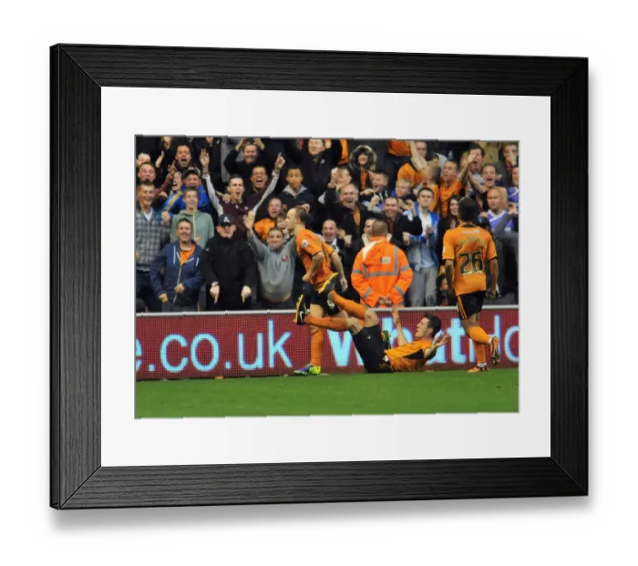 Framed Print : Leigh Griffiths Scores First Goal for Wolverhampton Wanderers in Sky Bet League 1 Against Coventry City at Molineux Stadium