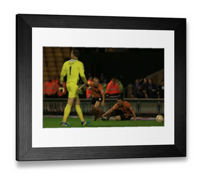 Framed Print : Leigh Griffiths Scores the Second Goal: Wolverhampton Wanderers vs Oldham Athletic (2013) Framed Print : Leigh Griffiths Scores the Second Goal: Wolverhampton Wanderers vs Oldham Athletic (2013)
