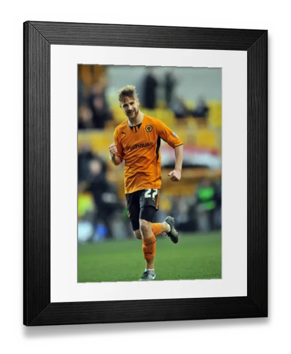 Framed Print : Michael Jacobs Scores His Second Goal: Wolves Victory Over Notts County in Sky Bet League One (February 15, 2014, Molineux Stadium) Framed Print : Michael Jacobs Scores His Second Goal: Wolves Victory Over Notts County in Sky Bet League One (February 15, 2014, Molineux Stadium)