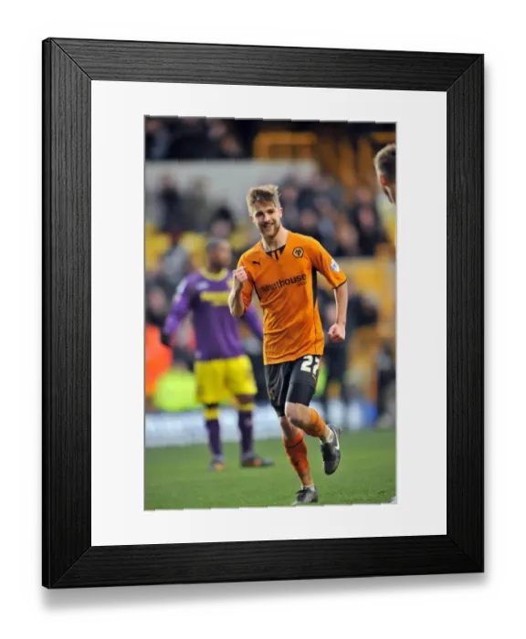 Framed Print : Michael Jacobs and James Henry: Celebrating Wolves Second Goal vs. Notts County in Sky Bet League One (February 15, 2014) Framed Print : Michael Jacobs and James Henry: Celebrating Wolves Second Goal vs. Notts County in Sky Bet League One (February 15, 2014)