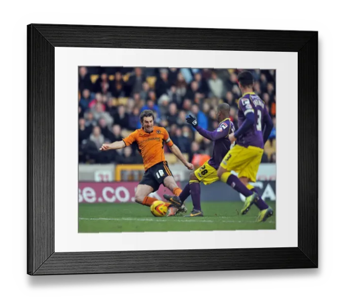 Framed Print : Ricketts vs Boucard: A Tight Battle in Sky Bet League One - Wolverhampton Wanderers vs Notts County Framed Print : Ricketts vs Boucard: A Tight Battle in Sky Bet League One - Wolverhampton Wanderers vs Notts County