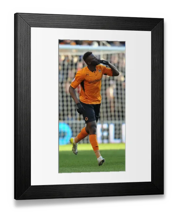Framed Print : Bakary Sako Scores First Goal for Wolves Against Port Vale in Sky Bet League One (March 1, 2014, Molineux) Framed Print : Bakary Sako Scores First Goal for Wolves Against Port Vale in Sky Bet League One (March 1, 2014, Molineux)