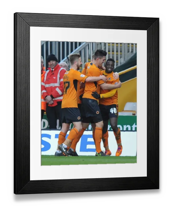 Framed Print : Wolverhampton Wanderers: Nouha Dicko Scores Third Goal Against Port Vale in Sky Bet League One at Molineux (01-03-2014) Framed Print : Wolverhampton Wanderers: Nouha Dicko Scores Third Goal Against Port Vale in Sky Bet League One at Molineux (01-03-2014)