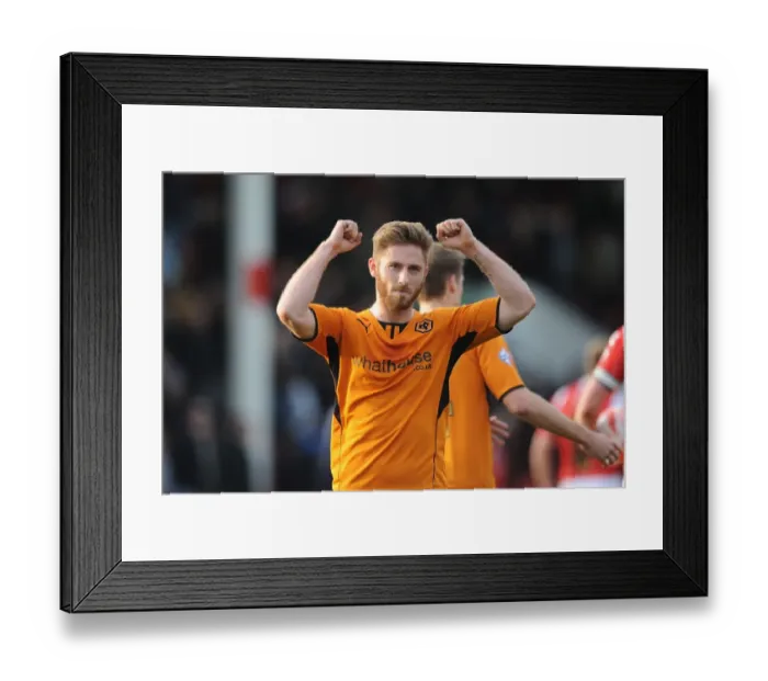 Framed Print : James Henry's Triumphant Moment: Wolverhampton Wanderers Secure Sky Bet League One Victory over Walsall