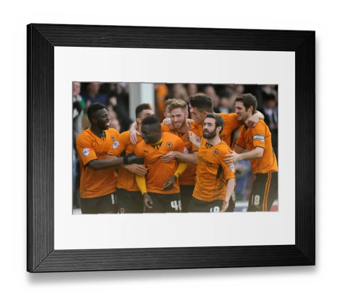 Framed Print : Wolverhampton Wanderers: Nouha Dicko Scores Brace against Walsall in Sky Bet League One