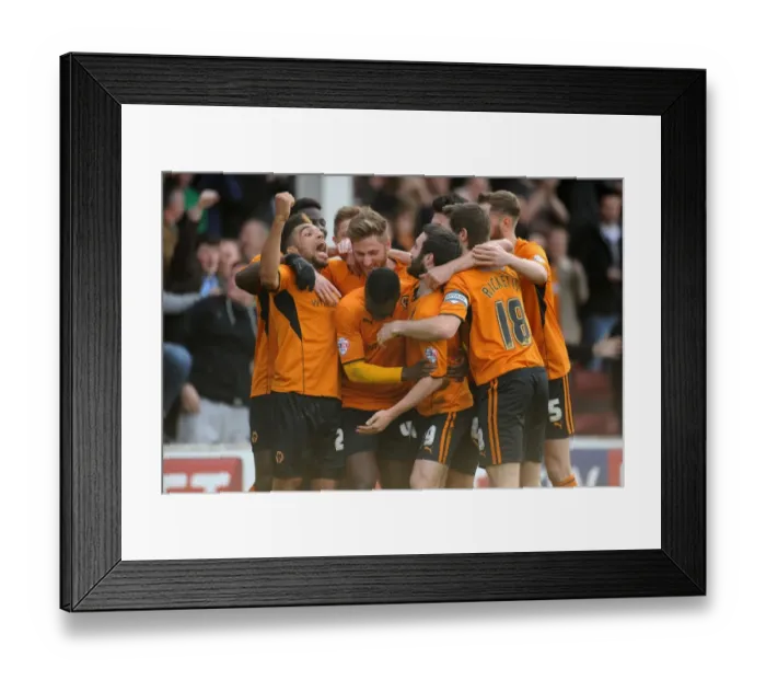 Framed Print : Wolverhampton Wanderers: Nouha Dicko Scores Brace in Sky Bet League One Win Against Walsall (March 8, 2014)