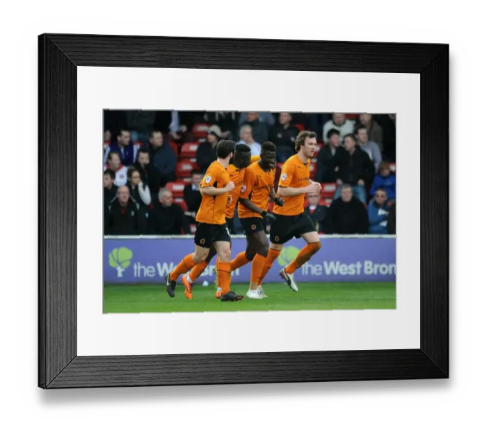 Framed Print : Bakary Sako Scores Thrilling Third Goal for Wolverhampton Wanderers vs. Walsall in Sky Bet League One Framed Print : Bakary Sako Scores Thrilling Third Goal for Wolverhampton Wanderers vs. Walsall in Sky Bet League One