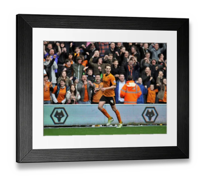 Framed Print : Wolverhampton Wanderers Dave Edwards: Double Delight in Sky Bet League One Clash vs. Peterborough United (April 5, 2014) Framed Print : Wolverhampton Wanderers Dave Edwards: Double Delight in Sky Bet League One Clash vs. Peterborough United (April 5, 2014)