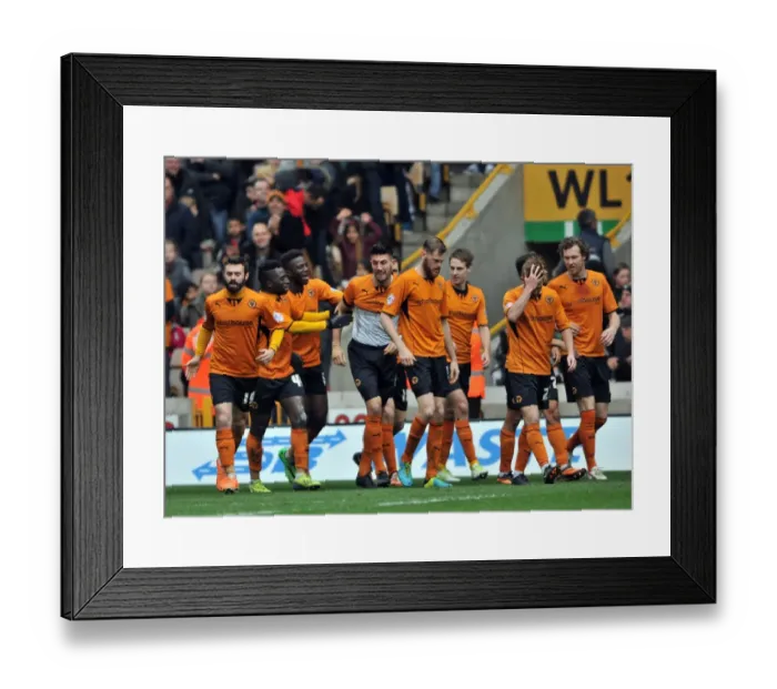 Framed Print : Wolverhampton Wanderers: Danny Batth's Thrilling Goal Celebration vs. Peterborough United (Sky Bet League One, 05-04-2014, Molineux Stadium) Framed Print : Wolverhampton Wanderers: Danny Batth's Thrilling Goal Celebration vs. Peterborough United (Sky Bet League One, 05-04-2014, Molineux Stadium)