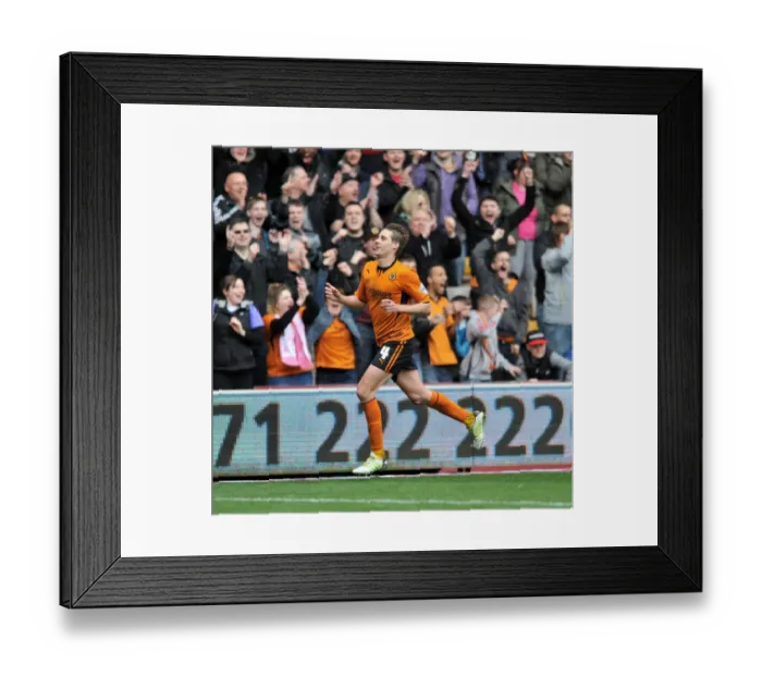 Framed Print : Wolverhampton Wanderers Dave Edwards Scores His Second Goal Against Peterborough United in Sky Bet League One at Molineux Stadium (April 5, 2014) Framed Print : Wolverhampton Wanderers Dave Edwards Scores His Second Goal Against Peterborough United in Sky Bet League One at Molineux Stadium (April 5, 2014)