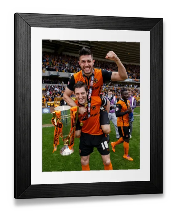 Framed Print : Wolverhampton Wanderers: Sam Ricketts and Danny Batth's Emotional Reaction to Promotion to Sky Bet League One Framed Print : Wolverhampton Wanderers: Sam Ricketts and Danny Batth's Emotional Reaction to Promotion to Sky Bet League One