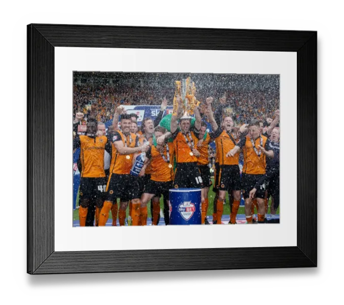 Framed Print : Wolverhampton Wanderers: Sam Ricketts Celebrates Sky Bet League One Title Win at Molineux (2014) Framed Print : Wolverhampton Wanderers: Sam Ricketts Celebrates Sky Bet League One Title Win at Molineux (2014)