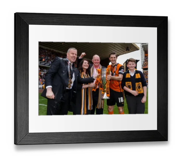 Framed Print : Wolverhampton Wanderers Promoted to Sky Bet League One: Celebrating with Morgan, Jackett, and Ricketts Framed Print : Wolverhampton Wanderers Promoted to Sky Bet League One: Celebrating with Morgan, Jackett, and Ricketts