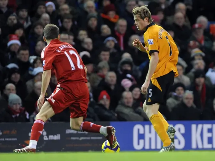 Framed Print : Barclays Premier League Showdown: Liverpool vs. Wolverhampton Wanderers - Stearman's Defensive Battle