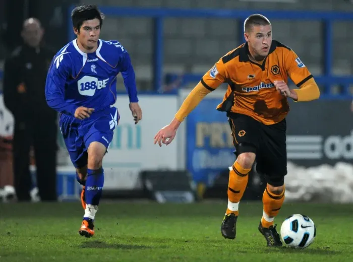 Framed Print : Battle of the Michaels: Kightly vs O'Halloran - Wolverhampton Wanderers vs Bolton Wanderers in the Barclays Premier Reserve League North