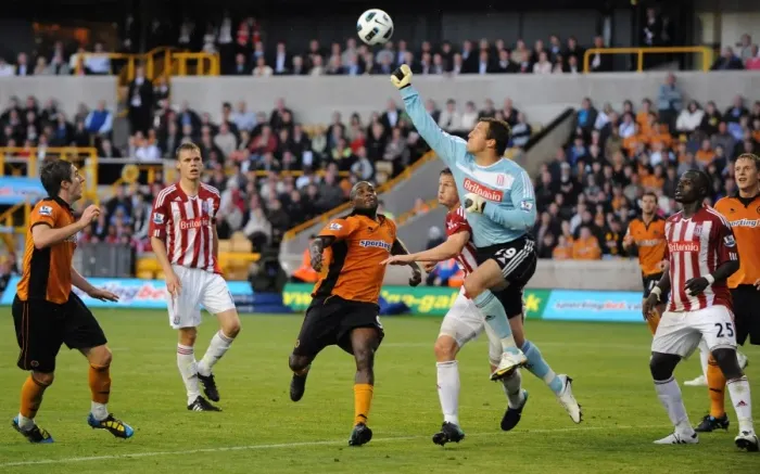 Framed Print : A Battle in the Premier League: Thomas Sorensen's Unwavering Determination (Wolverhampton Wanderers vs Stoke City) Framed Print : A Battle in the Premier League: Thomas Sorensen's Unwavering Determination (Wolverhampton Wanderers vs Stoke City)
