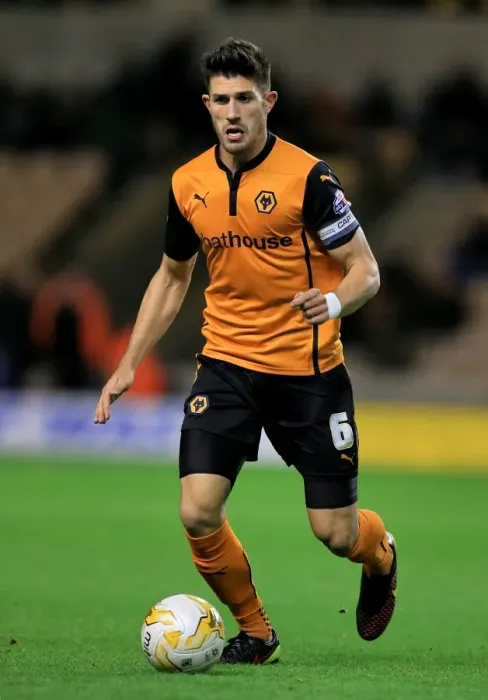 Framed Print : Battling in the Sky Bet Championship: Wolverhampton Wanderers vs Middlesbrough at Molineux - A Fierce Encounter between Danny Batth and Opponents