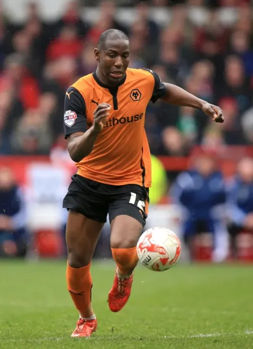 Framed Print : Benik Afobe Scores for Wolves Against Nottingham Forest in Sky Bet Championship Match at City Ground Framed Print : Benik Afobe Scores for Wolves Against Nottingham Forest in Sky Bet Championship Match at City Ground