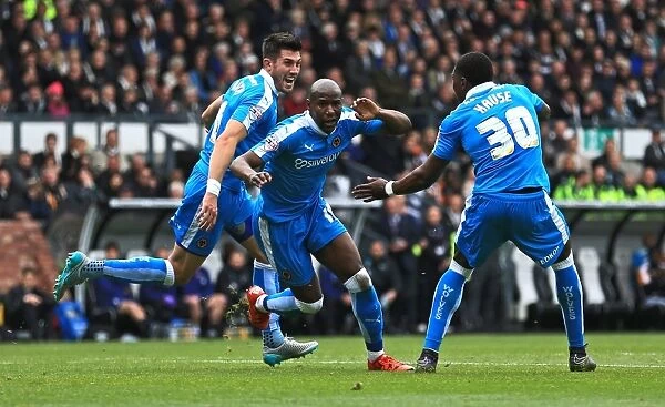 Benik Afobe's Thrilling First Goal: Wolverhampton Wanderers vs. Derby County (Championship Showdown)