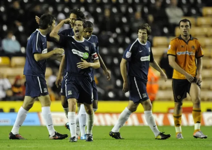 Framed Print : Carling Cup Drama: Craig Easton's Equalizer - Wolverhampton Wanderers vs. Southend United Framed Print : Carling Cup Drama: Craig Easton's Equalizer - Wolverhampton Wanderers vs. Southend United