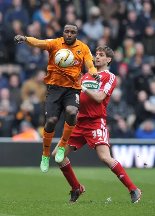 Framed Print : Championship Showdown: Ebanks-Blake vs. Woodgate - A Battle of Wolverhampton Wanderers and Middlesbrough Framed Print : Championship Showdown: Ebanks-Blake vs. Woodgate - A Battle of Wolverhampton Wanderers and Middlesbrough